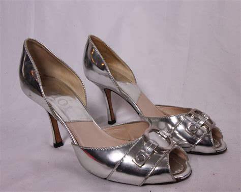 dior silver pumps|vintage dior pumps.